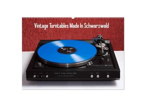 9783435695430 - Vintage Turntables Made In Schwarzwald (Wandkalender 2025 DIN A2 quer) CALVENDO Monatskalender