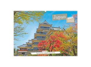 9783435695997 - Japan das Land der aufgehenden Sonne (Wandkalender 2025 DIN A2 quer) CALVENDO Monatskalender