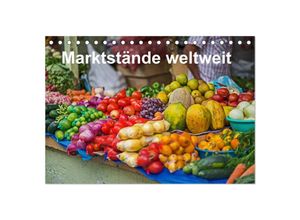 9783435697717 - Marktstände weltweit (Tischkalender 2025 DIN A5 quer) CALVENDO Monatskalender