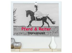 9783435697786 - Pferd & Reiter - Impressionen (hochwertiger Premium Wandkalender 2025 DIN A2 quer) Kunstdruck in Hochglanz