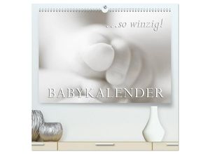 9783435699506 - so winzig - Babykalender (hochwertiger Premium Wandkalender 2025 DIN A2 quer) Kunstdruck in Hochglanz