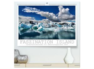 9783435699735 - Faszination Island - Landschaftskalender 2025   Geburtstagskalender (hochwertiger Premium Wandkalender 2025 DIN A2 quer) Kunstdruck in Hochglanz