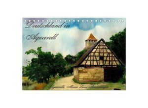 9783435700035 - Deutschland in Aquarell (Tischkalender 2025 DIN A5 quer) CALVENDO Monatskalender