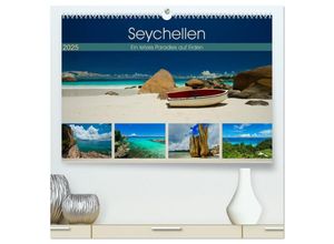 9783435700059 - Seychellen - Ein letztes Paradies auf Erden (hochwertiger Premium Wandkalender 2025 DIN A2 quer) Kunstdruck in Hochglanz