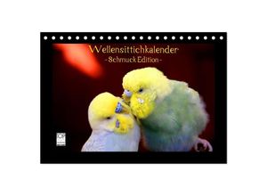 9783435703593 - Wellensittichkalender - Schmuck Edition (Tischkalender 2025 DIN A5 quer) CALVENDO Monatskalender