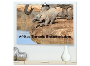 9783435704071 - Afrikas Tierwelt Elefantenbabys (hochwertiger Premium Wandkalender 2025 DIN A2 quer) Kunstdruck in Hochglanz