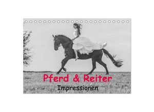 9783435706440 - Pferd & Reiter - Impressionen (Tischkalender 2025 DIN A5 quer) CALVENDO Monatskalender