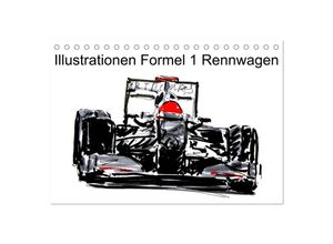 9783435707089 - Illustrationen Formel 1 Rennwagen (Tischkalender 2025 DIN A5 quer) CALVENDO Monatskalender