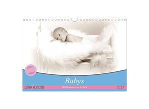 9783435707362 - Babys - Willkommen im Leben (Wandkalender 2025 DIN A4 quer) CALVENDO Monatskalender