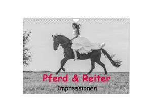 9783435707539 - Pferd & Reiter - Impressionen (Wandkalender 2025 DIN A4 quer) CALVENDO Monatskalender