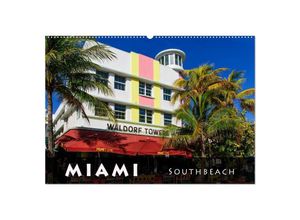 9783435707553 - Miami South Beach (Wandkalender 2025 DIN A2 quer) CALVENDO Monatskalender