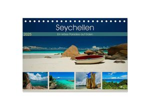 9783435709526 - Seychellen - Ein letztes Paradies auf Erden (Tischkalender 2025 DIN A5 quer) CALVENDO Monatskalender