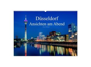 9783435709885 - Düsseldorf - Ansichten am Abend (Wandkalender 2025 DIN A2 quer) CALVENDO Monatskalender