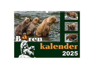 9783435709922 - Bärenkalender (Wandkalender 2025 DIN A3 quer) CALVENDO Monatskalender