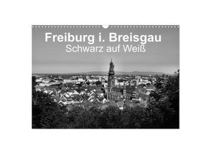 9783435713158 - Freiburg i Breisgau Schwarz auf Weiß (Wandkalender 2025 DIN A3 quer) CALVENDO Monatskalender