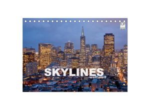 9783435714162 - Skylines weltweit (Tischkalender 2025 DIN A5 quer) CALVENDO Monatskalender