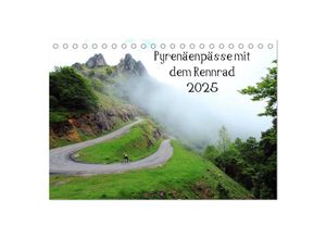 9783435803958 - Pyrenäenpässe mit dem Rennrad 2025 (Tischkalender 2025 DIN A5 quer) CALVENDO Monatskalender