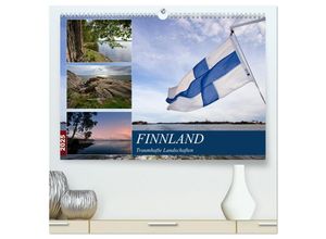 9783435810086 - FINNLAND Traumhafte Landschaften (hochwertiger Premium Wandkalender 2025 DIN A2 quer) Kunstdruck in Hochglanz