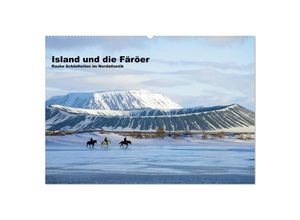 9783435814541 - Island und die Färöer (Wandkalender 2025 DIN A2 quer) CALVENDO Monatskalender