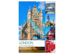 9783435948109 - London ist eine Reise wert (Wandkalender 2025 DIN A2 hoch) CALVENDO Monatskalender