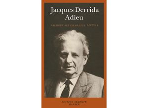 9783446239395 - Adieu - Jacques Derrida Kartoniert (TB)