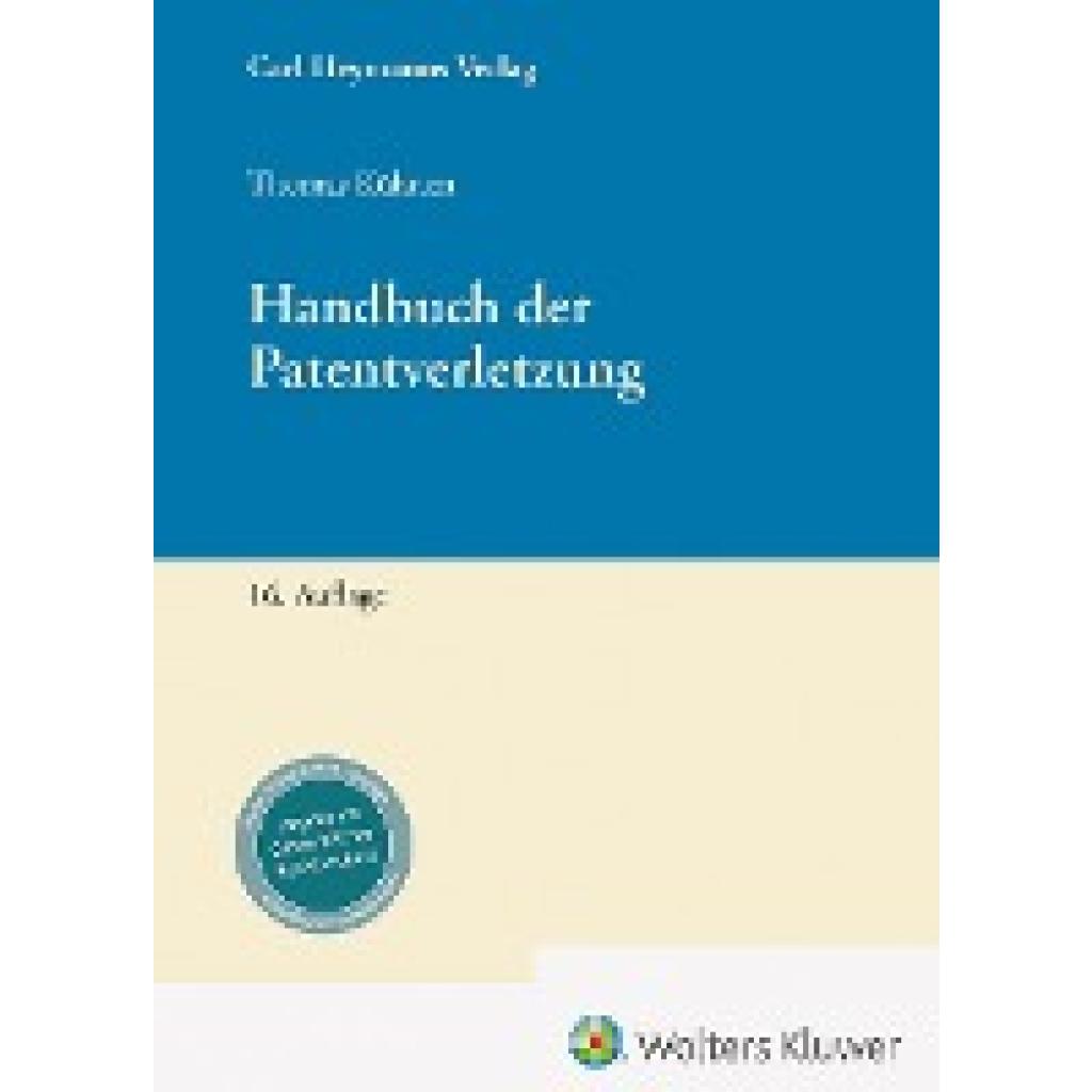 9783452302236 - Kühnen Thomas Handbuch der Patentverletzung