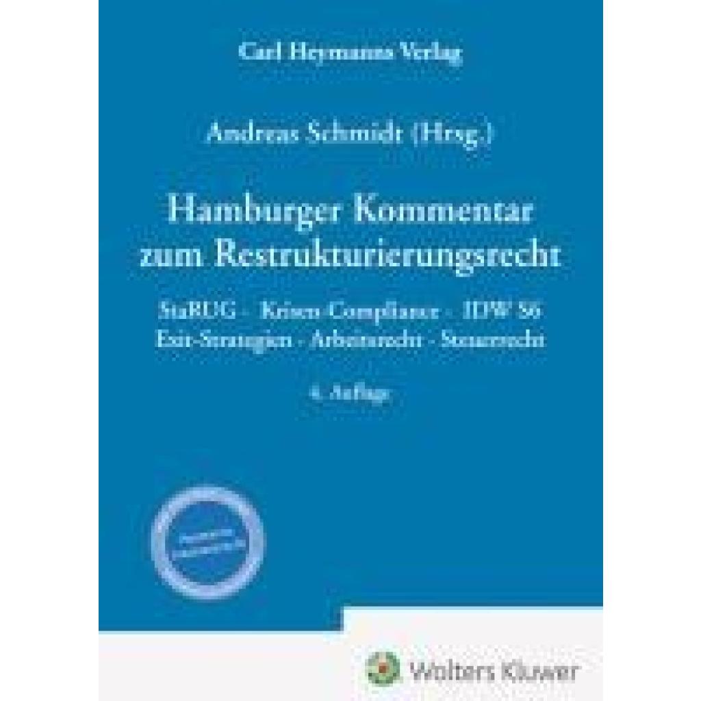 9783452303592 - Hamburger Kommentar zum Restrukturierungsrecht