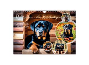 9783457128633 - Rottweiler - die Beschützer (Wandkalender 2025 DIN A4 quer) CALVENDO Monatskalender