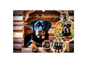 9783457128688 - Rottweiler - die Beschützer (Wandkalender 2025 DIN A3 quer) CALVENDO Monatskalender