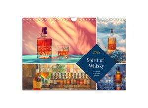 9783457132753 - Spirit of Whisky (Wandkalender 2025 DIN A4 quer) CALVENDO Monatskalender