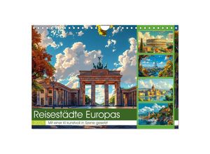 9783457133569 - Reisestädte Europas (Wandkalender 2025 DIN A4 quer) CALVENDO Monatskalender