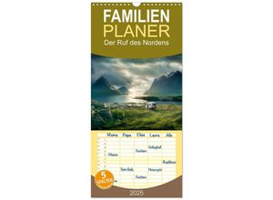 9783457133705 - Familienplaner 2025 - Der Ruf des Nordens mit 5 Spalten (Wandkalender 21 x 45 cm) CALVENDO