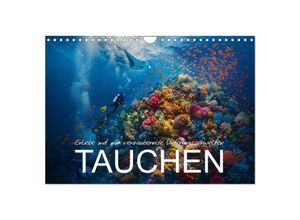 9783457134290 - Erlebe mit mir verzaubernde Unterwasserwelten Tauchen (Wandkalender 2025 DIN A4 quer) CALVENDO Monatskalender