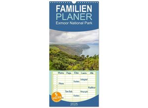 9783457135358 - Familienplaner 2025 - Exmoor National Park mit 5 Spalten (Wandkalender 21 x 45 cm) CALVENDO