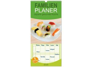 9783457135471 - Familienplaner 2025 - Japans gesunde Küche mit 5 Spalten (Wandkalender 21 x 45 cm) CALVENDO