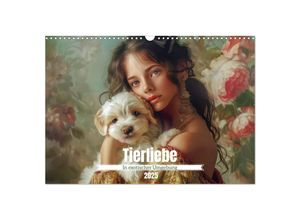 9783457136461 - Tierliebe - In exotischer Umgebung (Wandkalender 2025 DIN A3 quer) CALVENDO Monatskalender