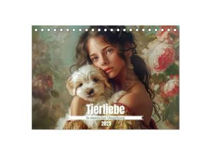 9783457137017 - Tierliebe - In exotischer Umgebung (Tischkalender 2025 DIN A5 quer) CALVENDO Monatskalender