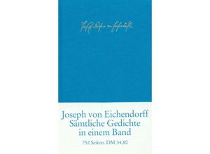 9783458170587 - Sämtliche Gedichte und Versepen - Josef Freiherr von Eichendorff Leinen