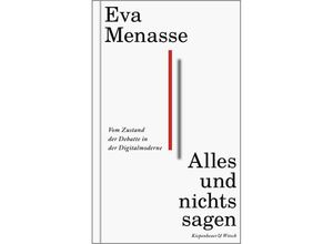 9783462000597 - Alles und nichts sagen - Eva Menasse Gebunden