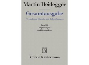 9783465027232 - Ergänzungen und Denksplitter - Martin Heidegger Kartoniert (TB)