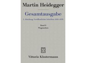 9783465033721 - Gesamtausgabe Bd9 Wegmarken (1919-1961) - Martin Heidegger Leinen