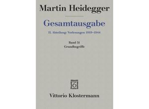 9783465033974 - 2 Abt Vorlesungen   Grundbegriffe (Sommersemester 1941) - Martin Heidegger Leinen