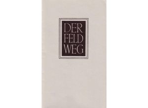 9783465034919 - Der Feldweg - Martin Heidegger Geheftet