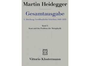 9783465036777 - Gesamtausgabe Bd3 Kant und das Problem der Metaphysik (1929) - Martin Heidegger Leinen