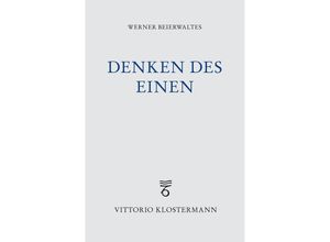 9783465039563 - Denken des Einen - Werner Beierwaltes Kartoniert (TB)