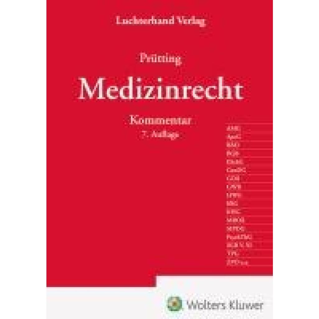 9783472098232 - Medizinrecht - Kommentar