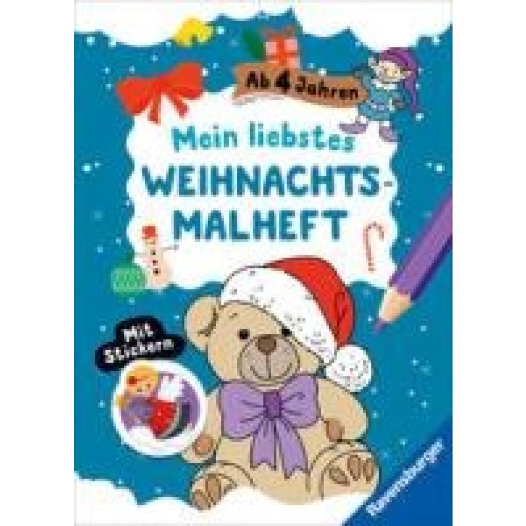 9783473488971 - Mein liebstes Weihnachtsmalheft mit Stickern ab 4