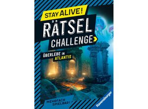 9783473489053 - Stay alive! Rätsel-Challenge   Ravensburger Stay alive! Rätsel-Challenge - Überlebe in Atlantis - Rätselbuch für Gaming-Fans ab 8 Jahren - Elena Bruns Gebunden