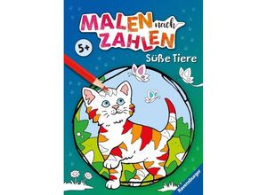 9783473489183 - Ravensburger Malen nach Zahlen ab 5 Jahren Süße Tiere - 48 Motive - Malheft für Kinder - Nummerierte Ausmalfelder Kartoniert (TB)