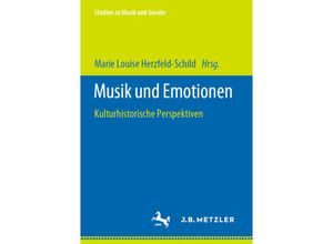 9783476056627 - Studien zu Musik und Gender   Musik und Emotionen Kartoniert (TB)